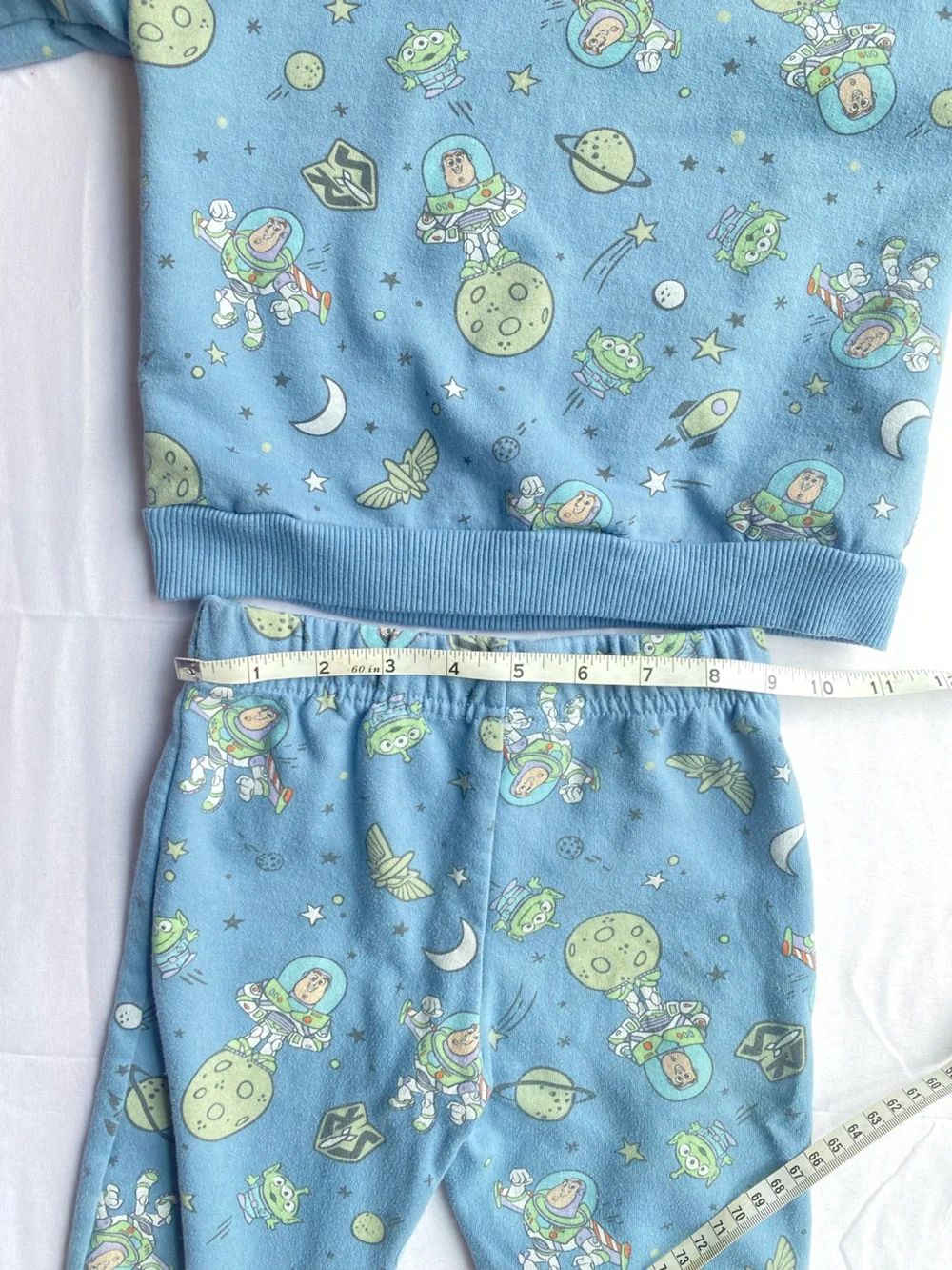Disney Toddler 24m Buzz Lightyear Toy Story Matching Comfy Sweat Set Blue